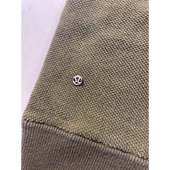 Lululemon Post Savasana Knit Zip Up Jacket Green Small - Picture 7 of 7